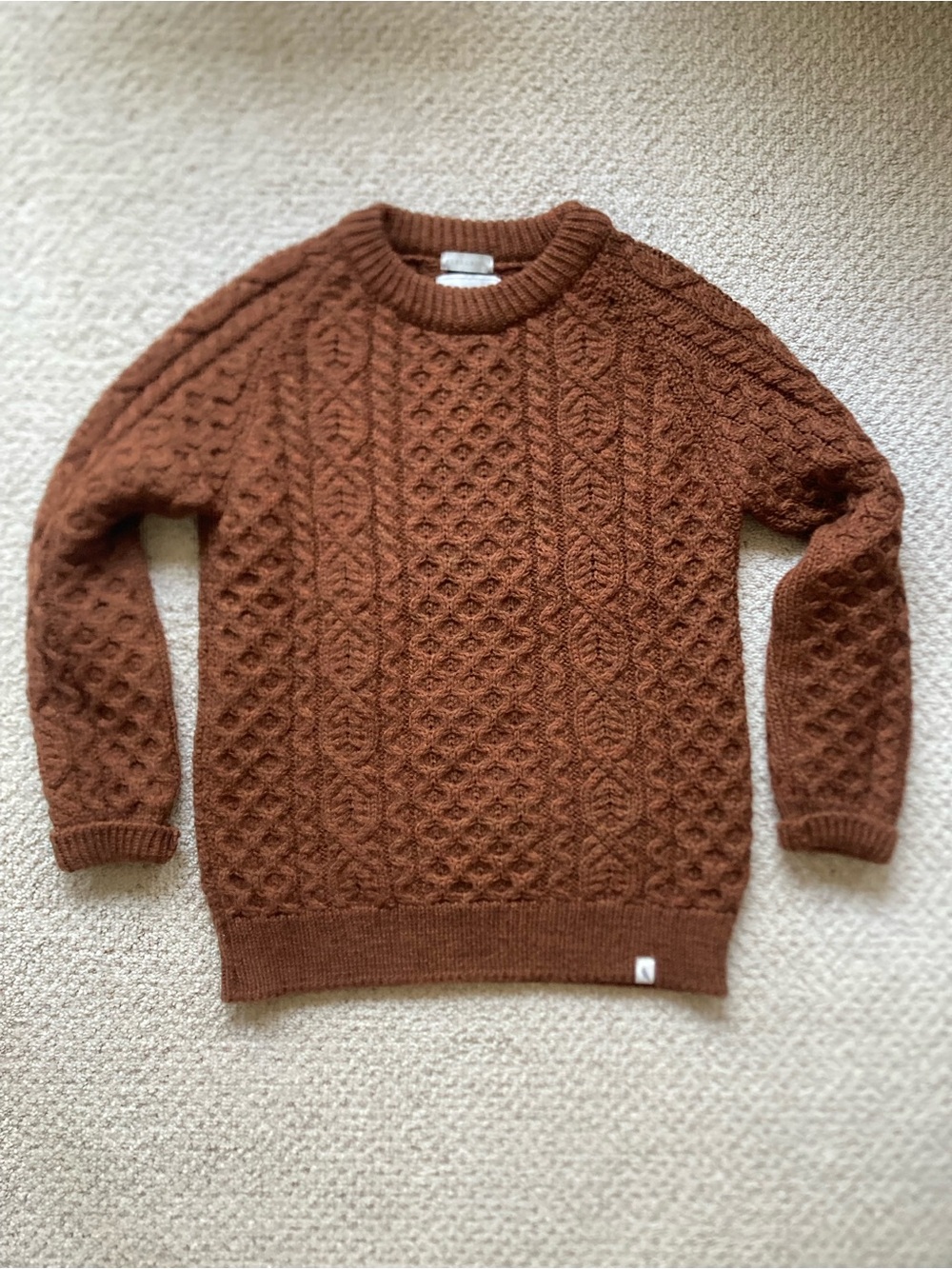Wool Cable Knit Sweater